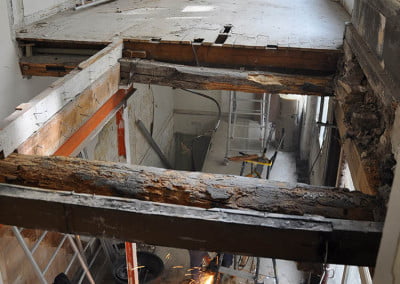 Pilotage du chantier, travaux de charpente