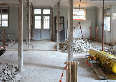 Travaux de démolition à Montreuil