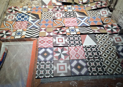 Travaux de carrelage