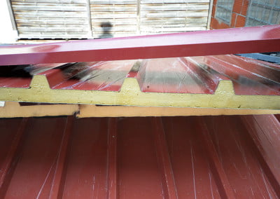 Pose toiture bac alu