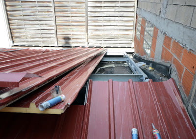 Pose toiture bac alu