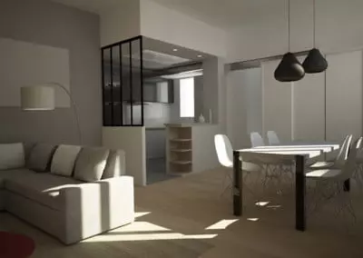Aménagement d’un logement de 68 m2 à Paris