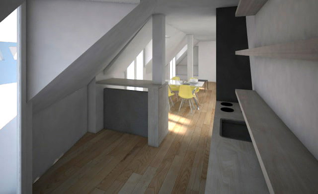 Aménagement de cuisine dans un appartement