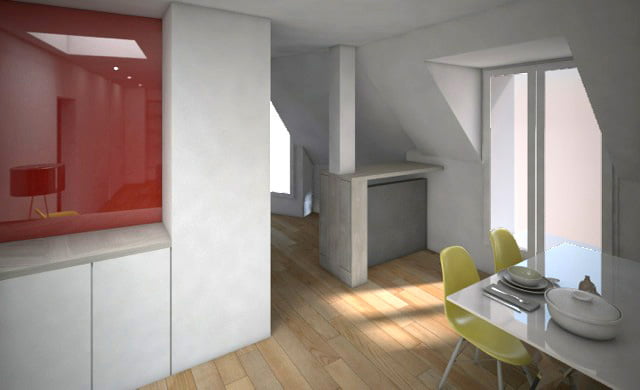 Etude d'aménagement d'un appartement à paris