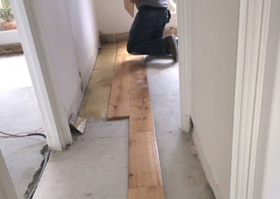 Pose parquet chene massif