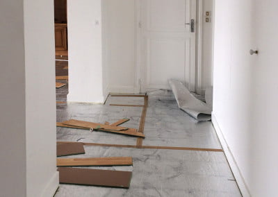 Pose d'un parquet chene massif