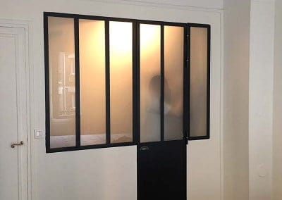 Cloison type atelier noire