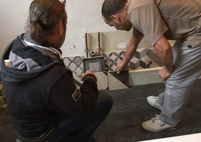 Suivi de chantier, carrelage