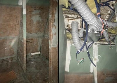 Travaux d'évacuation