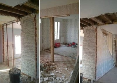 Travaux de démolition pour rénovation