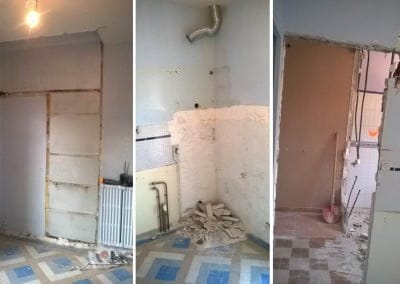 Travaux de démolition