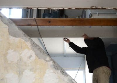 Pose d'un faux plafond et BA13