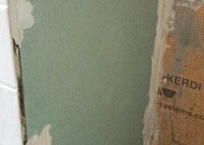 Travaux suite à une fuite d'eau