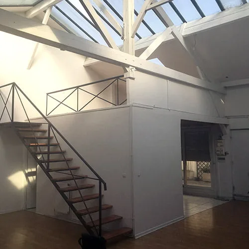 Mezzanine du loft avant travaux