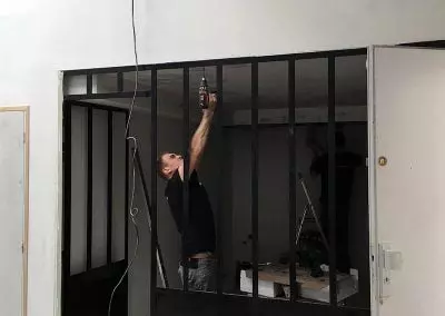 Travaux d’aménagement du loft-atelier à Montreuil