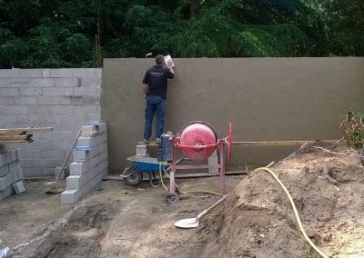Lissage des murs maçonnés