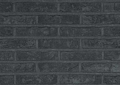 Plaquette de brique peinte noire