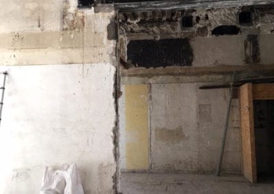 Percement des cloisons