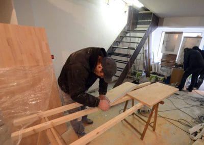 Fabrication d'un escalier en acier et bois sur mesure à Asnières