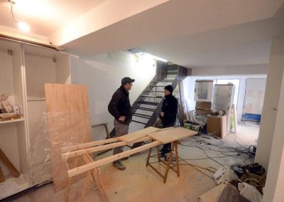 Escalier en acier et bois sur mesure à Asnières