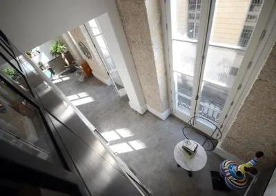 Aménagement de trois espaces avec mezzanine à Paris