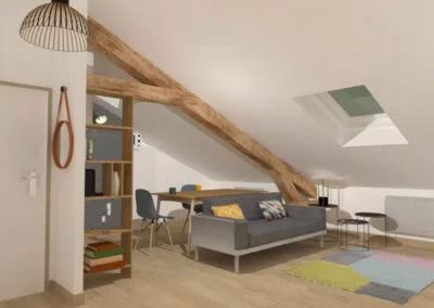 Rénovation d'un appartement sous comble à Vincennes