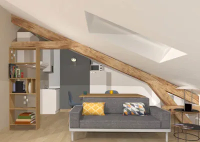 Rénovation complète d’un appartement sous comble à Vincennes