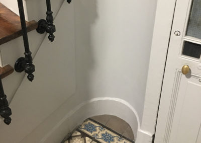 Rénovation d'une cage d'escalier d'un immeuble parisien