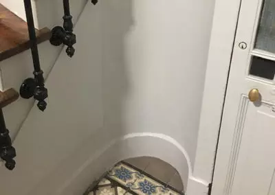 Rénovation d'une cage d'escalier d'un immeuble parisien