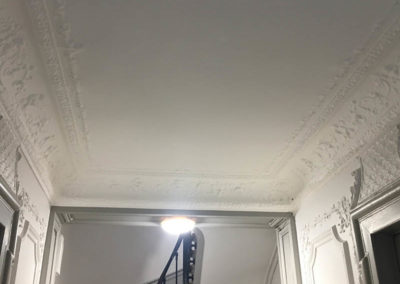 Rénovation d'une cage d'escalier d'un immeuble parisien