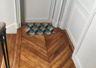 Rénovation d'une cage d'escalier d'un immeuble parisien