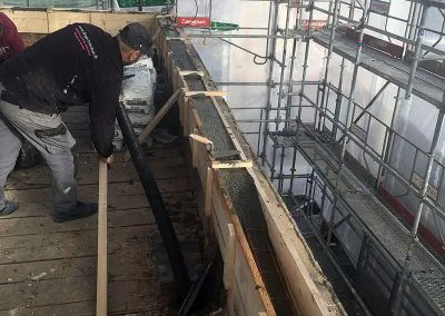 Coulage de béton armé