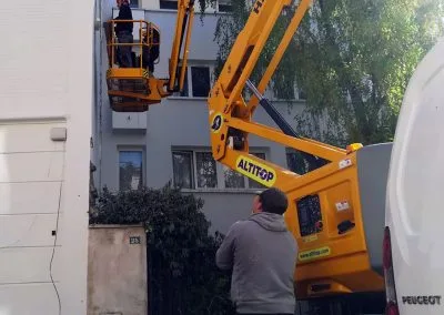 Enduit de façade sans échaffaudage