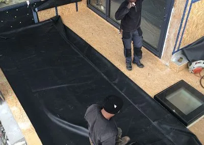 Etanchéité de toiture avec membrane epdm