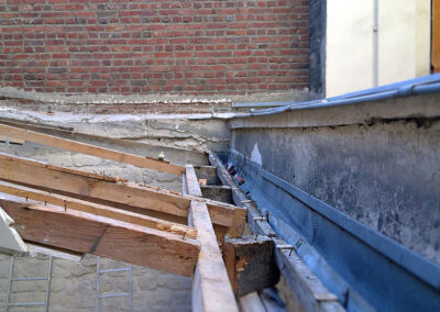 Démolition de la toiture