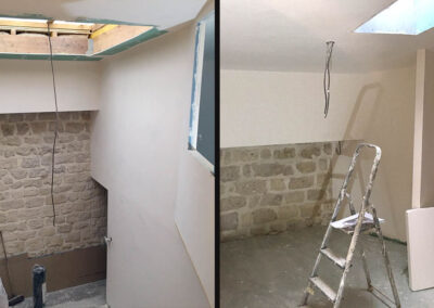 Peinture d'un loft sur cour à Paris