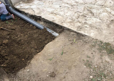 Maçonnerie eau pluviale