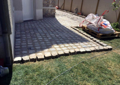 Travaus de maçonnerie, pavage et jointement