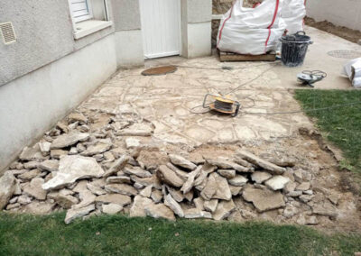 Démolition du revêtement de sol