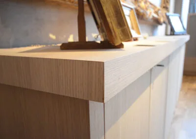 Création de meuble pour galerie d'art