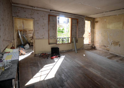 Démolition avant rénovation de cette maison