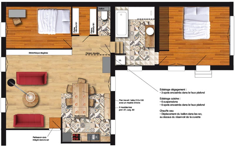 Décoration intérieure de maison à Montreuil • Proposition Décoration intérieure de maison et extension à Montreuil