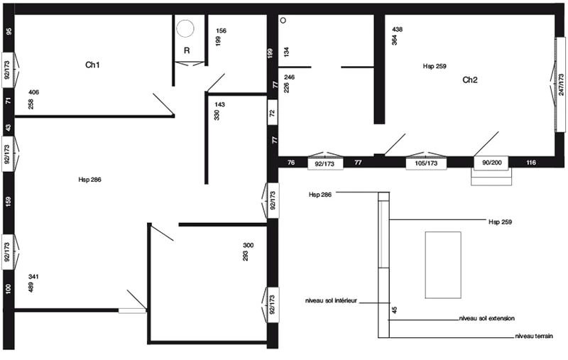 Plan de masse de maison avant décoration Plan de décoration intérieur de maison à Montreuil