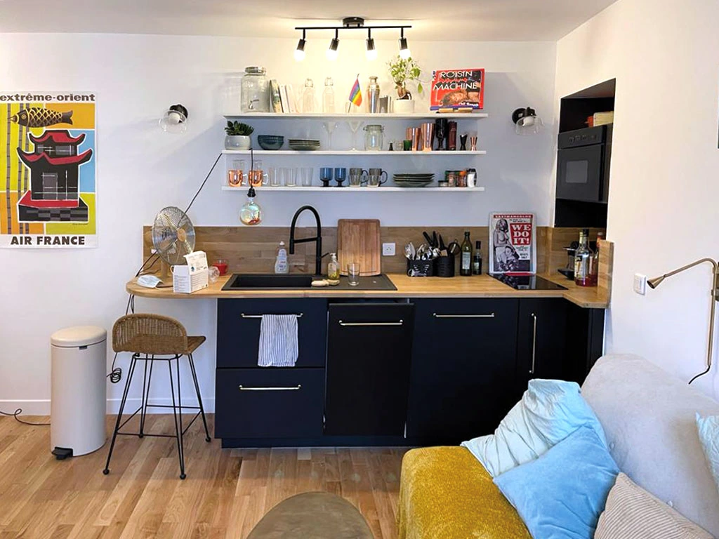 rénovation d'un studio de 18m2 à Paris