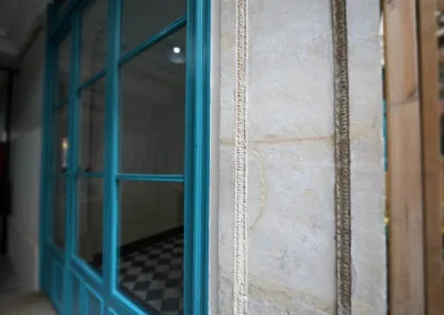Rénovation de mur en pierre de copropriété