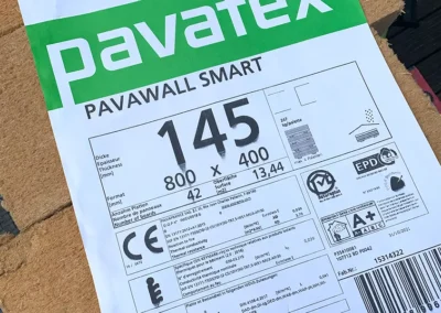 Isolation extérieure avec fibre de bois Pavatex