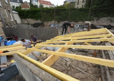 Rénovation d'une toiture et isolation thermique d'une façade
