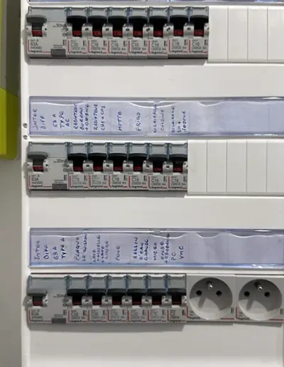 Travaux de rénovation d'un appartement et installation électrique neuve