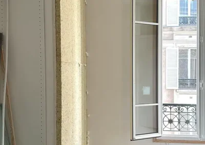 Isolation acoustique d'une cloison séparant la salle de bain avec la chambre